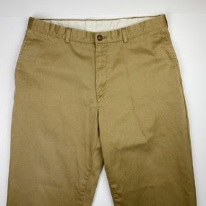 LL Bean Mens Natural Fit Pants Khaki